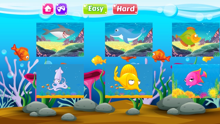 Sea Ocean Animals Jigsaw Puzzle Game For kids