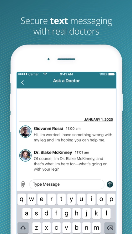 Ask a Doctor, Secure Messaging