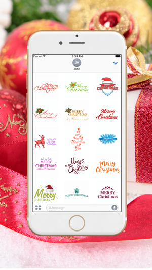 Christmas Greetings Stickers Pack(圖1)-速報App