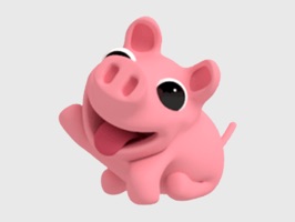 Rosa is a little cute pig that loves to eat donuts, sleep and run around