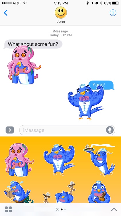 Bird Sailor Stickers