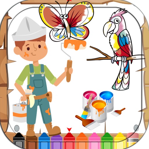 Kids Coloring Book Cute Animal