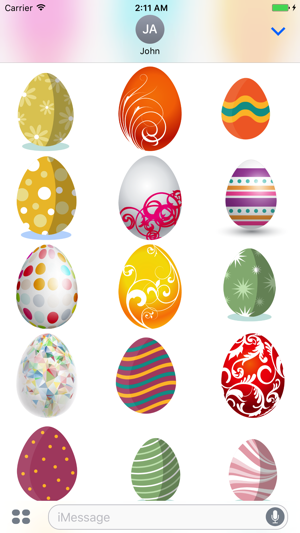 Easter Eggs Sticker for iMessage(圖3)-速報App