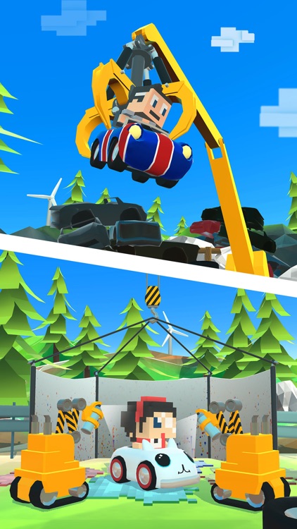 Blocky Racer - Endless Arcade Racing screenshot-3