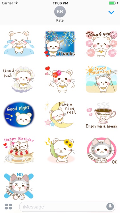 Violet The Pretty Cat English Stickers