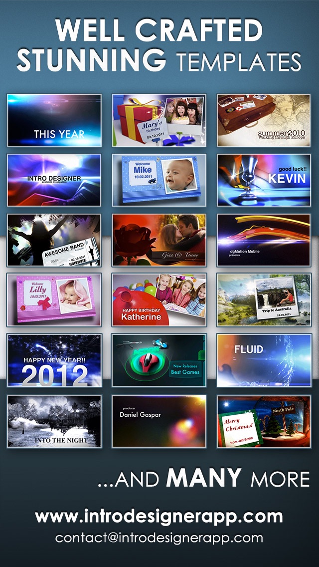 Intro Designer for iMovie Intro Designer for iMovie