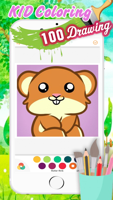 How to cancel & delete Cute Hamster Coloring Book Drawing for Kid from iphone & ipad 1