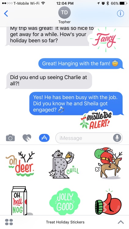 Treat Holiday Stickers