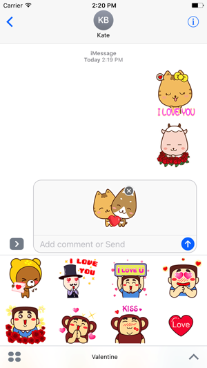 Valentine - Animated Stickers And Emoticons(圖1)-速報App