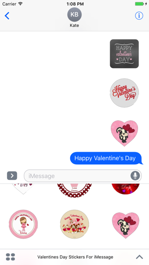 Valentine Day's Stickers Pack For iMessage(圖4)-速報App