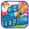 Monster Tanks Game Coloring Book Kids Version