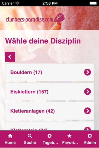 Climbers Paradise App screenshot 2