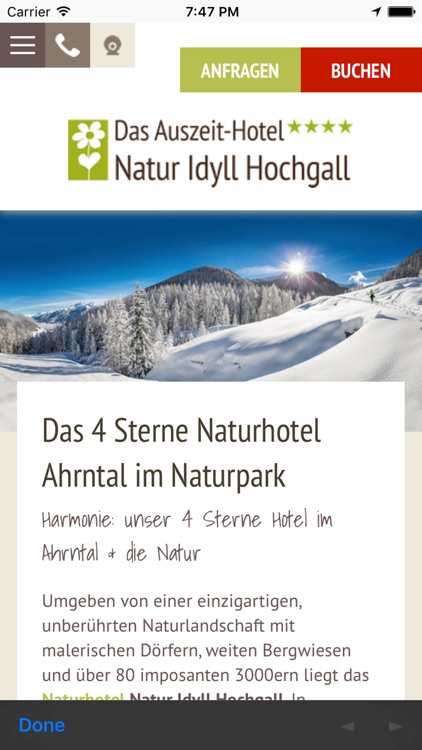 Natur Idyll Hochgall