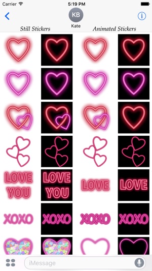 Hearts+ Animated Sticker Pack for iMessage(圖2)-速報App