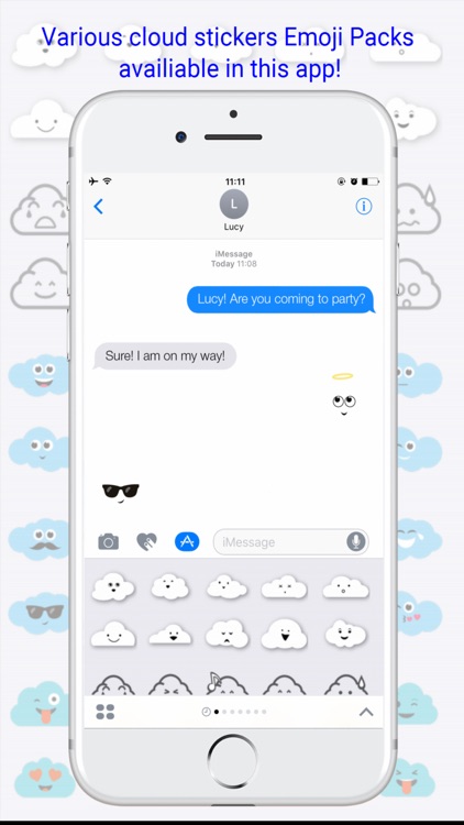 Cloud Stickers Emoji - Cloud Emojis Pack Keyboard