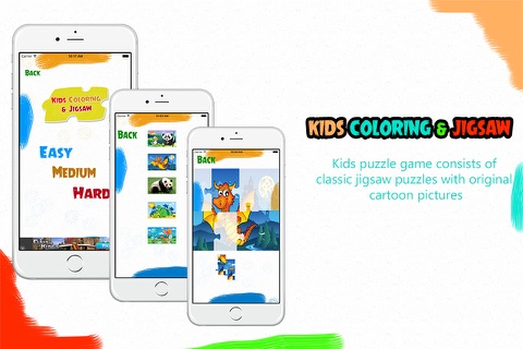 Kids Coloring & Jigsaw - Kids coloring and puzzle screenshot 2