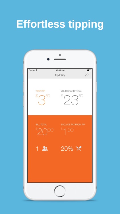 Tip Calculator - Tip Fairy, Easy, Fast, Effortless screenshot-0
