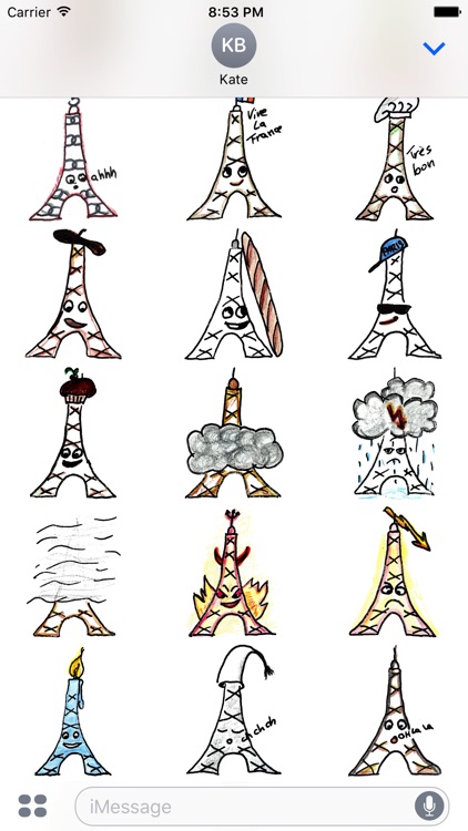 Eiffel-Sticker