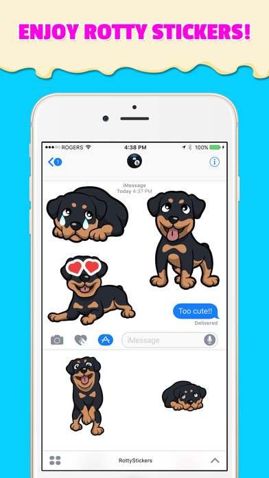 RottyEmoji - Rottweiler Emoji Keyboard & Stickers screenshot 3