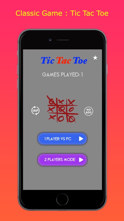 The Classic Game : Tic Tac Toe