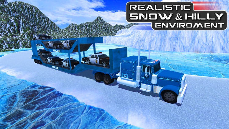 Offroad Police Car Transporter & Truck Steering screenshot-3