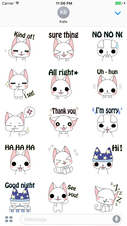 Elijah The Cute Moving Cat Animated Stickers