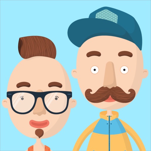 Hipster Dude Stickers for iMessage icon