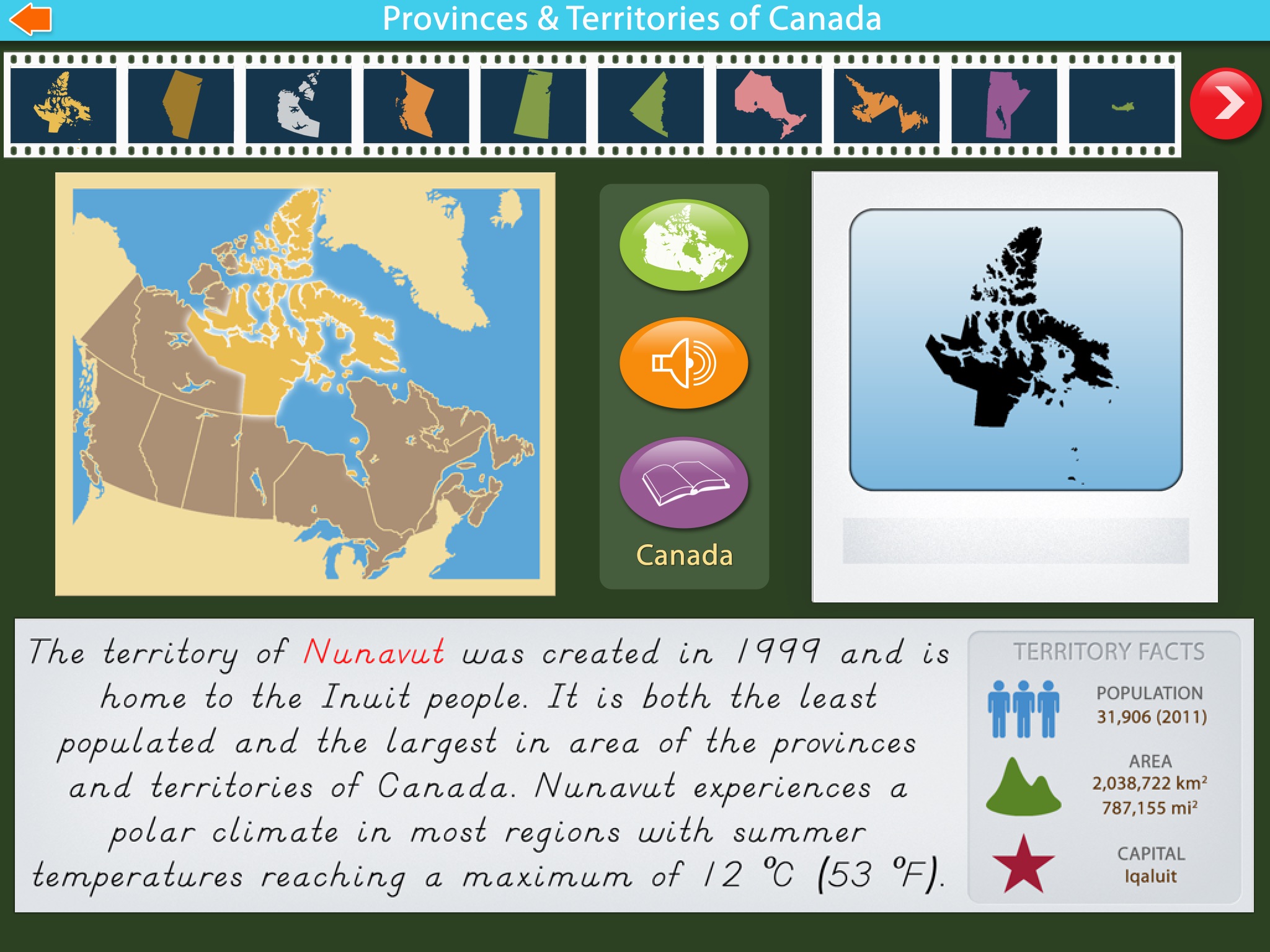 Canada - Provinces & Terr. screenshot 2