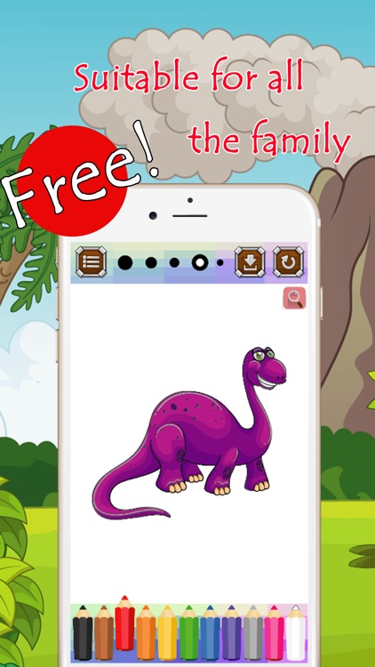 Dinosaur Coloring Book Paint Games For Kids Free screenshot-4