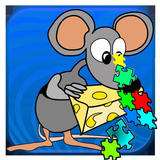 Mouse and Jerry Puzzle Learning For Kids - Animals Icon
