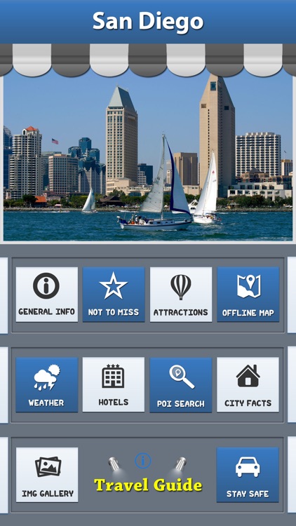 San Diego Offline Map Travel Explorer