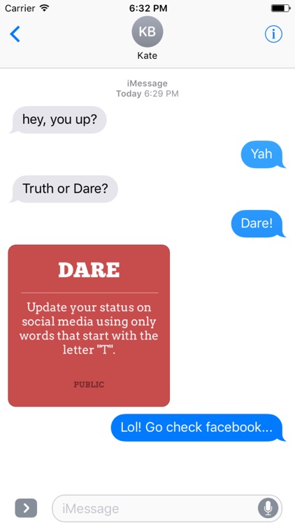 Truth or Dare Stickers