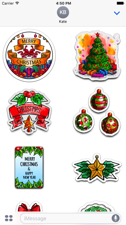 Watercolor Christmas Stickers Vol. 2