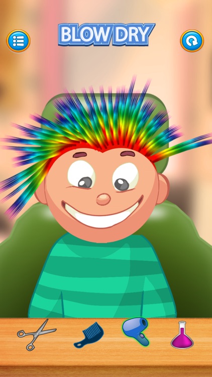 Child game / rainbow hair cut screenshot-3