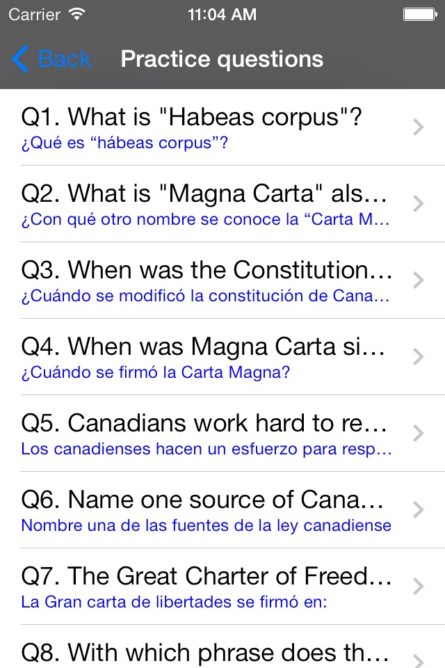 English-Spanish Citizenship screenshot 3