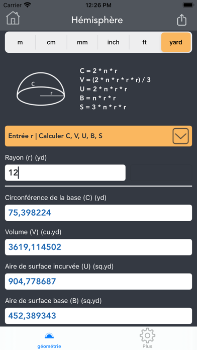 Calculatrice de géométrie Calculatrice de géométrie