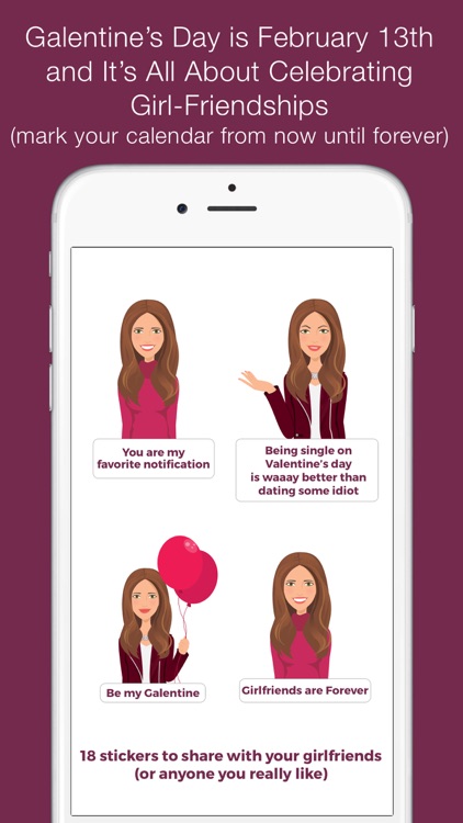 Galentine's Day stickers (K)