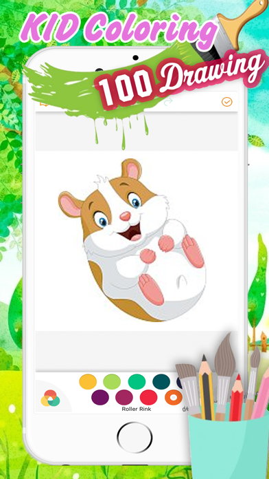 How to cancel & delete Cute Hamster Coloring Book Drawing for Kid from iphone & ipad 3