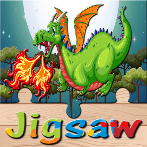 Dragon Dinosaur Jigsaw Puzzle Dino Brain Training icon