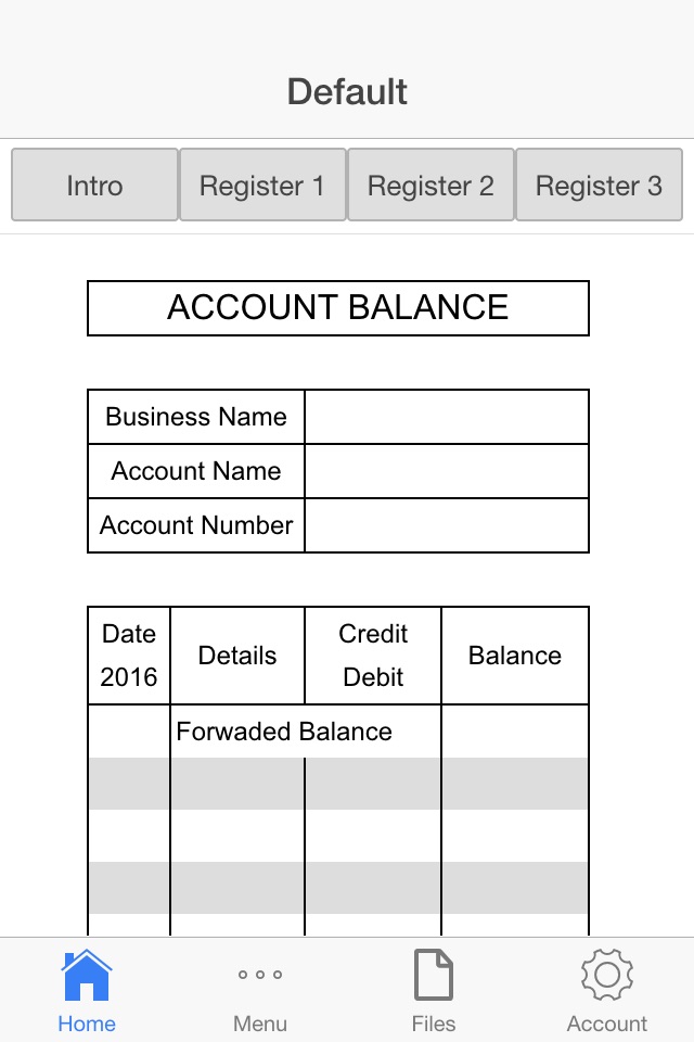 Accounts Log screenshot 2