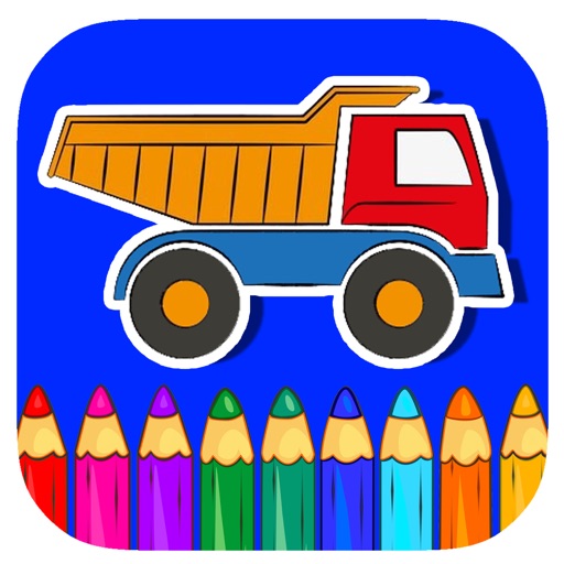 Dump Trucks Coloring Book Game Free Education Icon