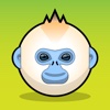 Snub Nose Stickers - Golden Monkey Emoji Meme