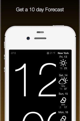 Big Clock - Alarm and Weather screenshot 3