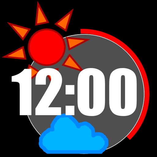 SunnyClock：見やすい時計&天気予報 icon
