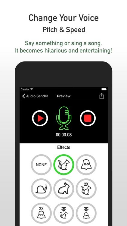 AudioSender - Pre-record Audio Voice Changer