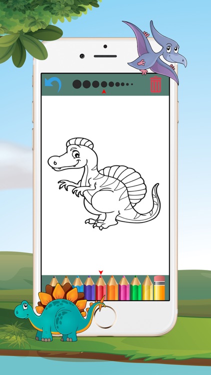 Dinosaur Coloring Book - Coloring Games for Kids & screenshot-3