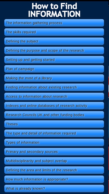 How to Find Information