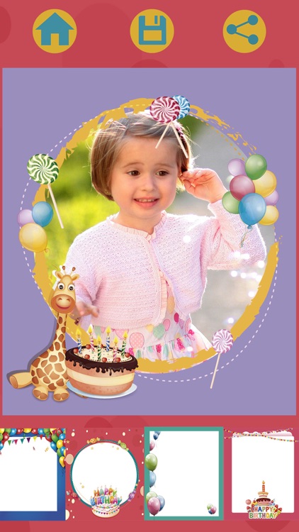 Birthday party photo frames for kids – Pro screenshot-3