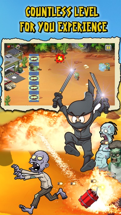 NINJA VS ZOMBIES WAR IN DESERT 2.2 IOS GAME CHIẾN THUẬT NINJA VS ZOMBIES WAR IN DESERT 2.2 IOS