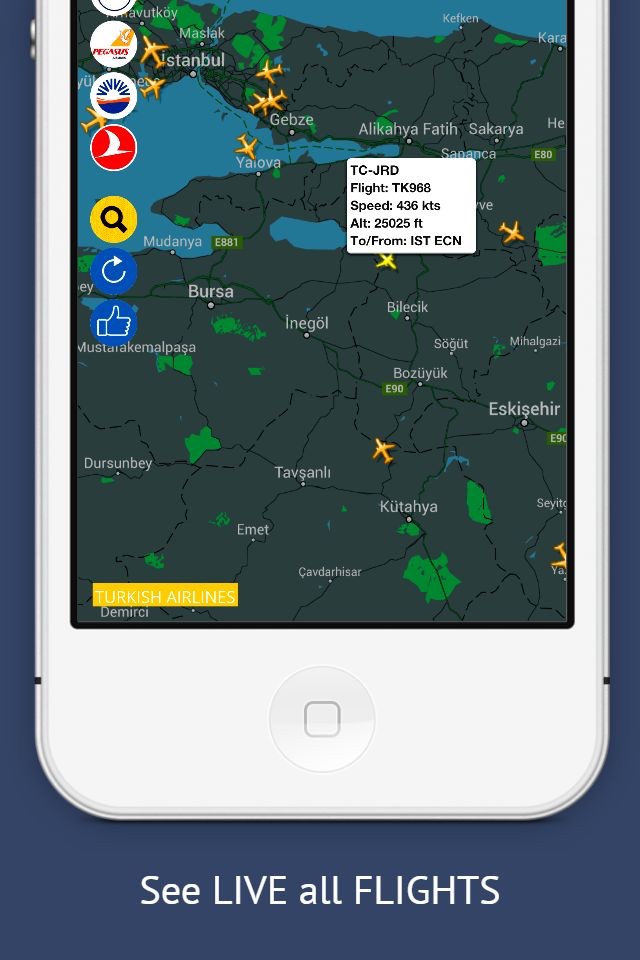TR Tracker: Canlı Uçak Radarı screenshot 3
